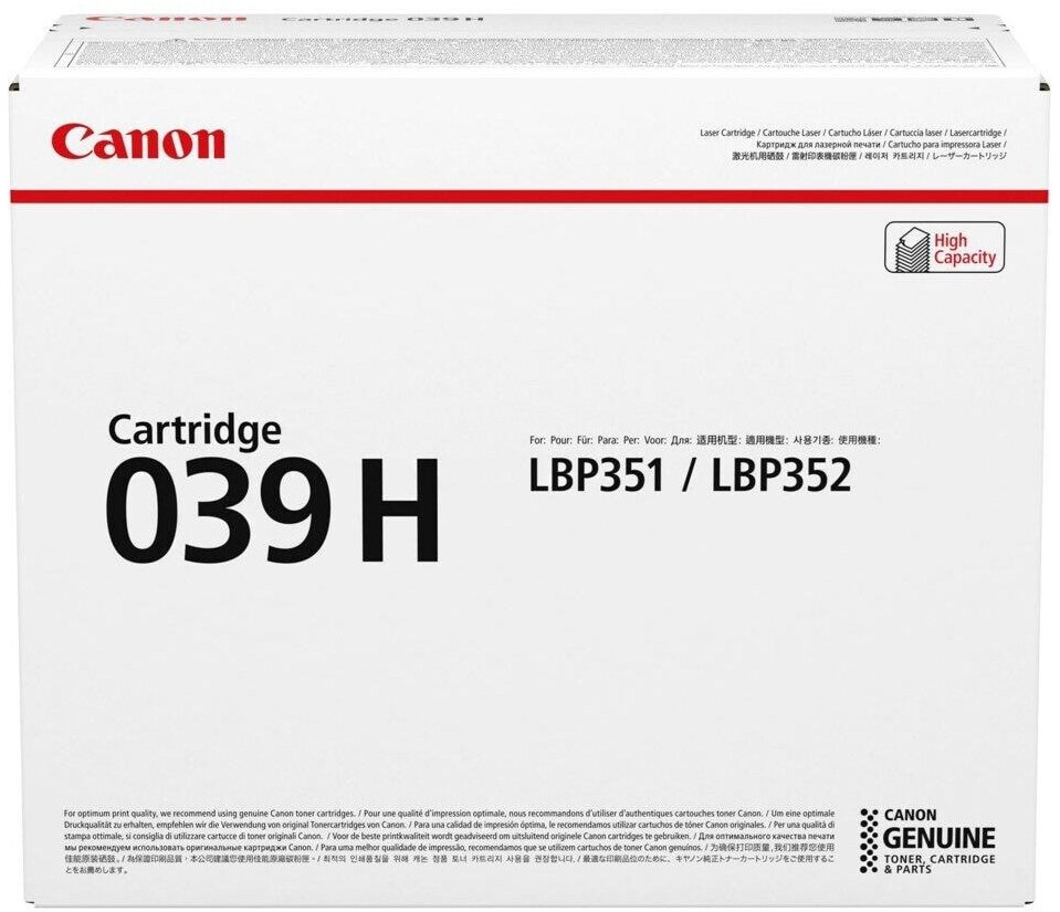 Canon Cartridge 039H Schwarz, Neu & OVP, für: Canon imageCLASS LBP351, LBP351dn