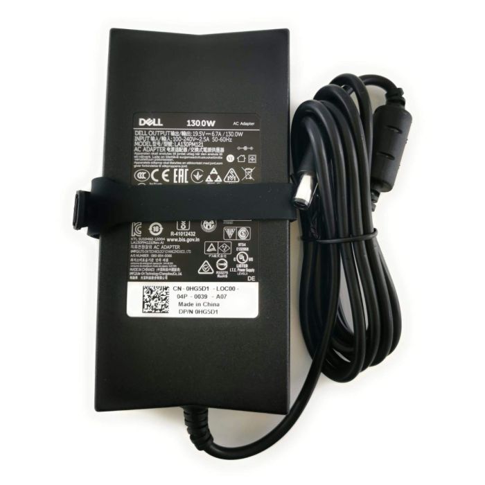 Dell LA130PM121 130 Watt 19.5V, 6.7A AC Adapter, 103692(25), by Dell Dell LA130PM121 130 Watt 19.5V, 6.7A AC Adapter, 103692(25), by Dell