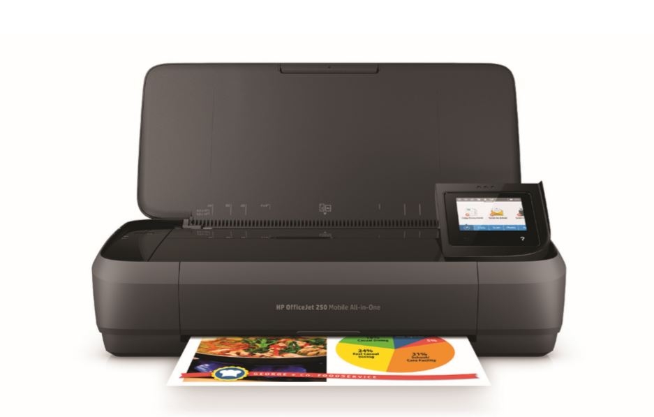 HP OfficeJet 250 Mobile All-in-One Tintenstrahldrucker farbig A4 Ohne Tinte