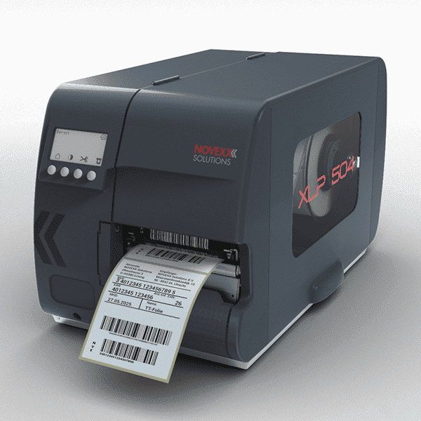 Novexx XLP 504 Etikettendrucker - Thermodrucker 203dpi USB LAN Seriell